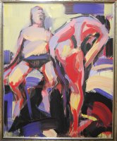 Virginijus Viningas - „Dviese“, aliejus-drobė, 110x90, 2017 m.